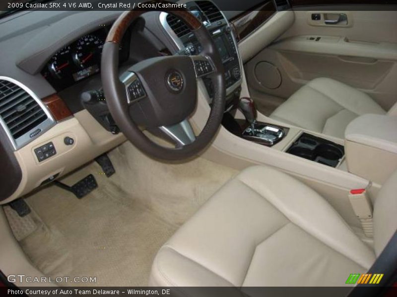 Crystal Red / Cocoa/Cashmere 2009 Cadillac SRX 4 V6 AWD