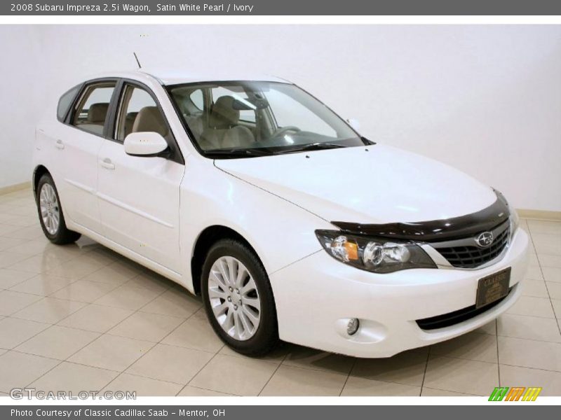 Satin White Pearl / Ivory 2008 Subaru Impreza 2.5i Wagon