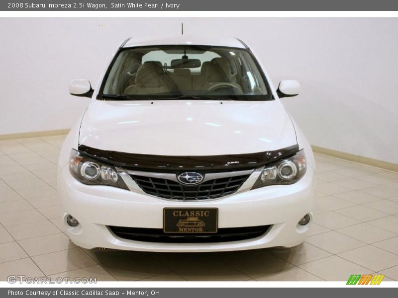 Satin White Pearl / Ivory 2008 Subaru Impreza 2.5i Wagon