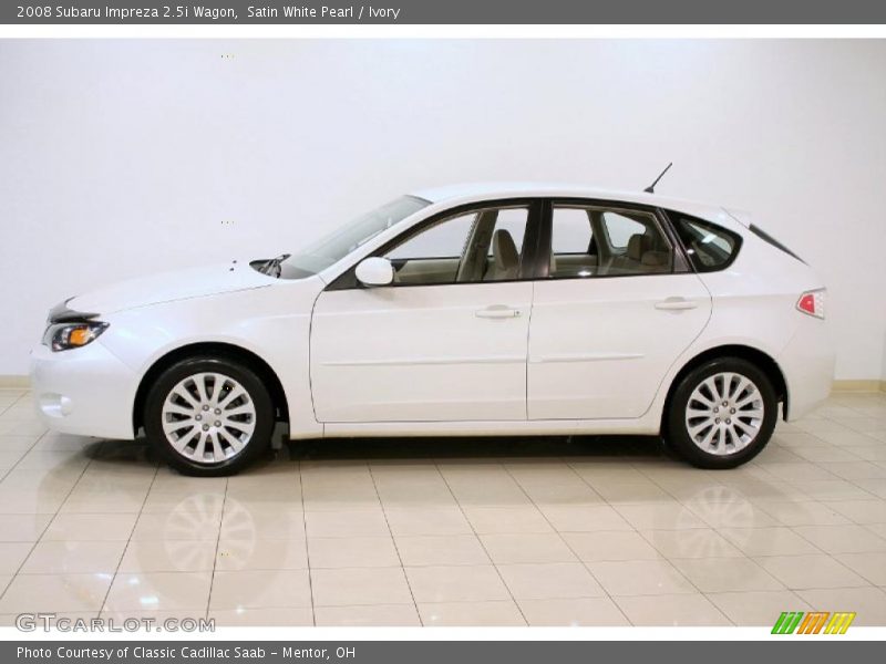 Satin White Pearl / Ivory 2008 Subaru Impreza 2.5i Wagon