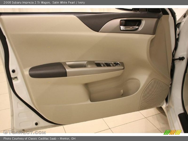 Satin White Pearl / Ivory 2008 Subaru Impreza 2.5i Wagon