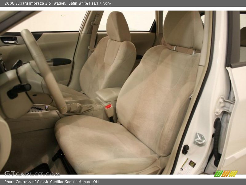 Satin White Pearl / Ivory 2008 Subaru Impreza 2.5i Wagon