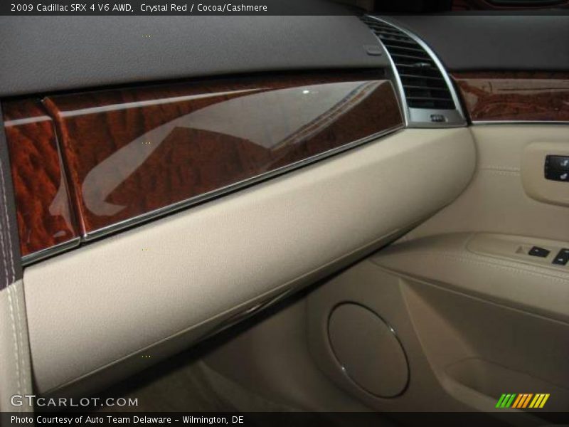 Crystal Red / Cocoa/Cashmere 2009 Cadillac SRX 4 V6 AWD