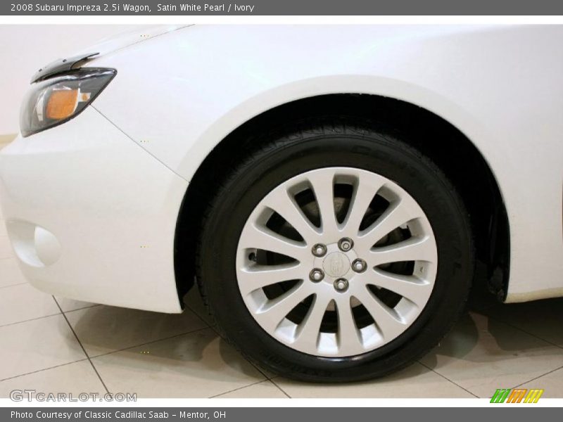 Satin White Pearl / Ivory 2008 Subaru Impreza 2.5i Wagon