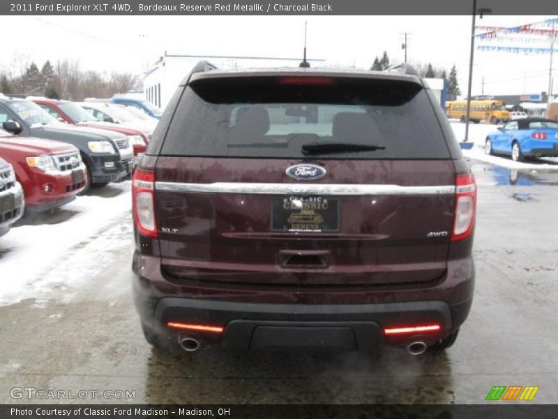 Bordeaux Reserve Red Metallic / Charcoal Black 2011 Ford Explorer XLT 4WD