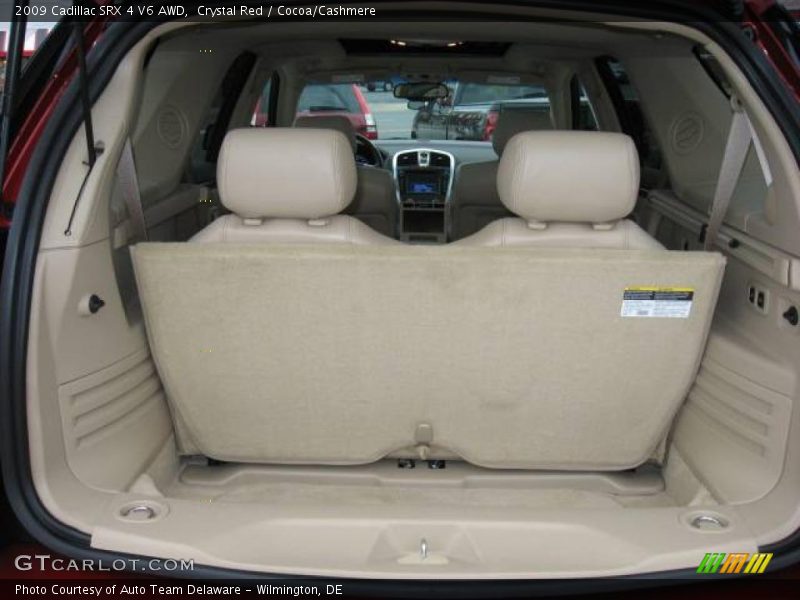 Crystal Red / Cocoa/Cashmere 2009 Cadillac SRX 4 V6 AWD