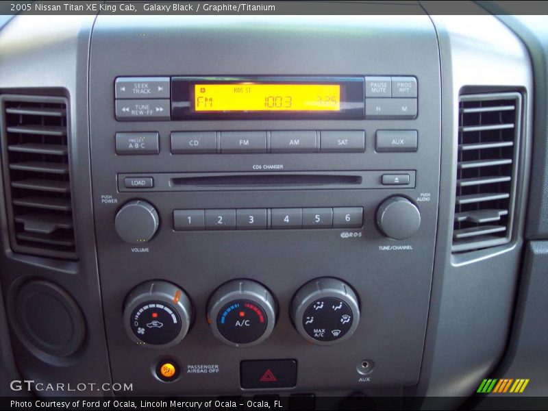 Galaxy Black / Graphite/Titanium 2005 Nissan Titan XE King Cab