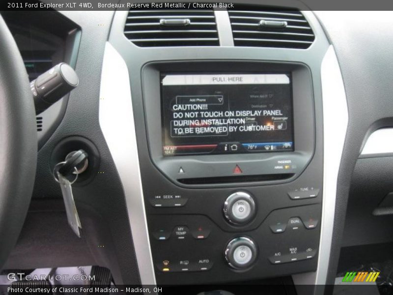 Controls of 2011 Explorer XLT 4WD