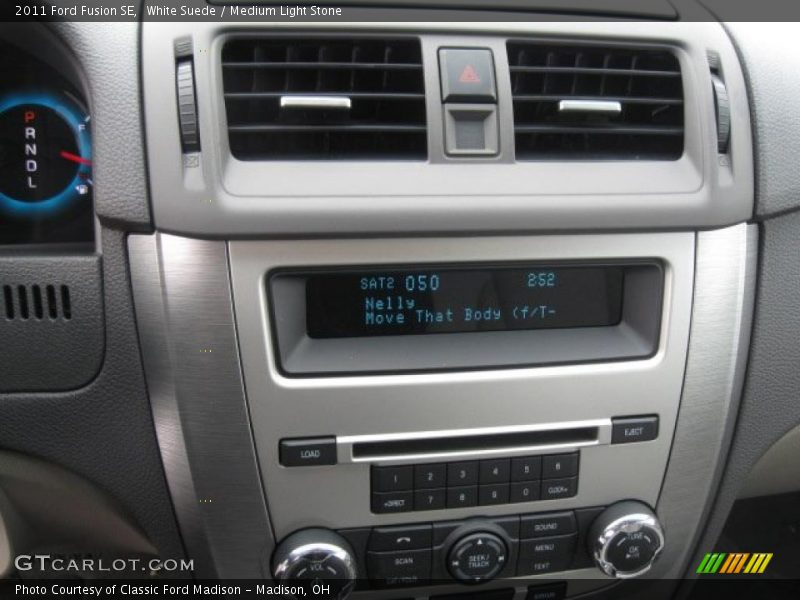 White Suede / Medium Light Stone 2011 Ford Fusion SE