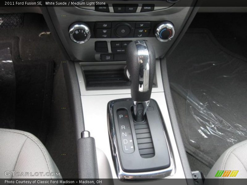 White Suede / Medium Light Stone 2011 Ford Fusion SE