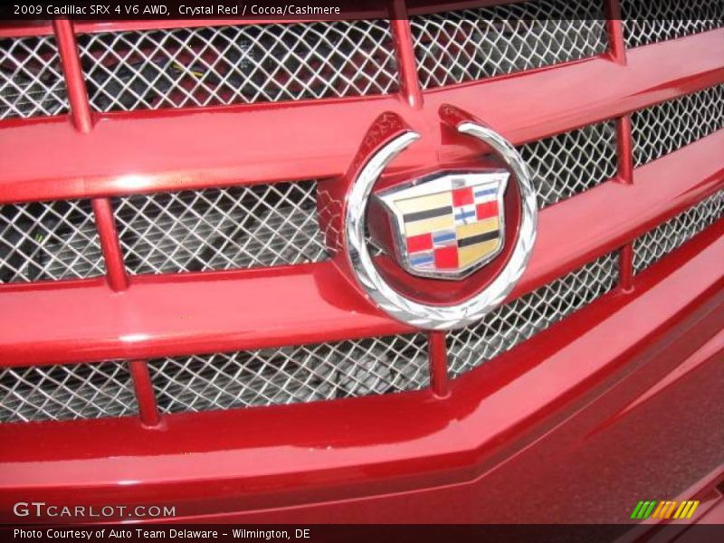 Crystal Red / Cocoa/Cashmere 2009 Cadillac SRX 4 V6 AWD