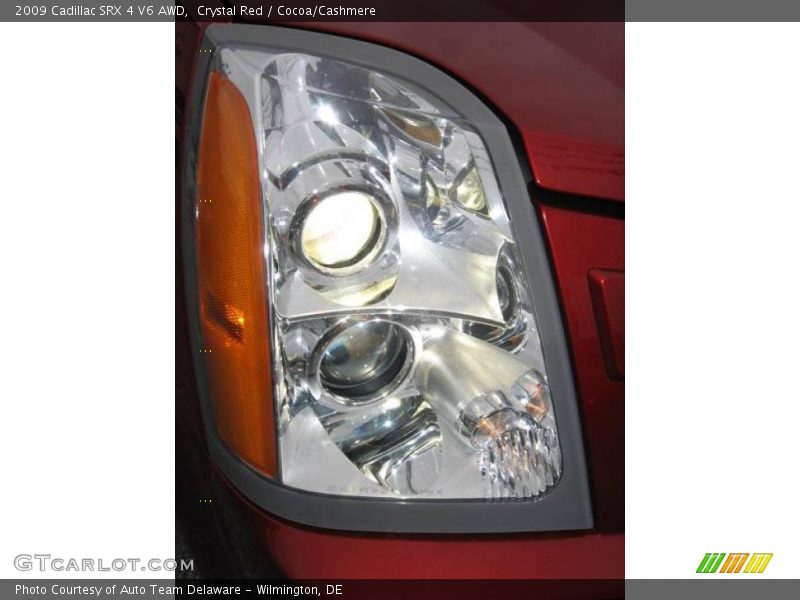 Crystal Red / Cocoa/Cashmere 2009 Cadillac SRX 4 V6 AWD