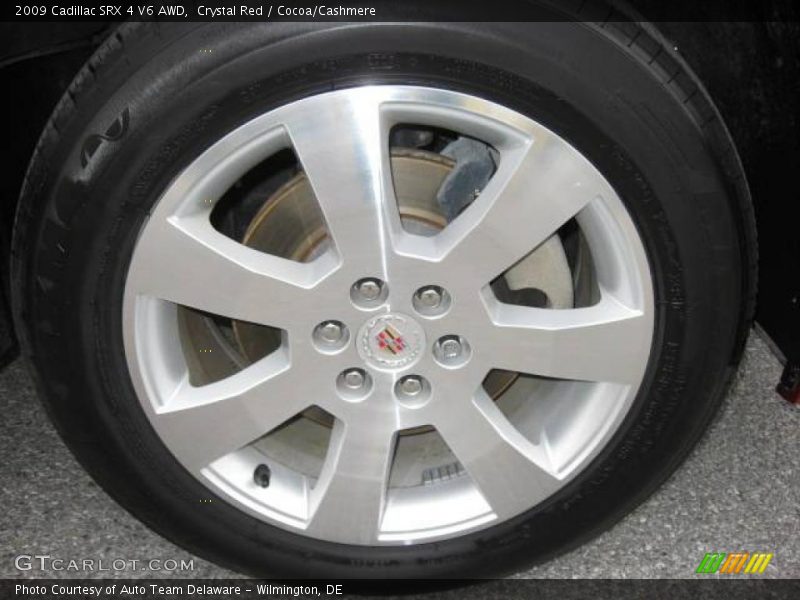 Crystal Red / Cocoa/Cashmere 2009 Cadillac SRX 4 V6 AWD