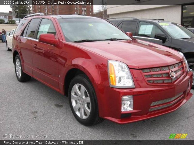 Crystal Red / Cocoa/Cashmere 2009 Cadillac SRX 4 V6 AWD