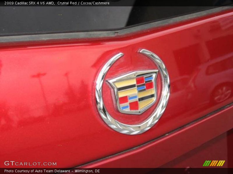 Crystal Red / Cocoa/Cashmere 2009 Cadillac SRX 4 V6 AWD