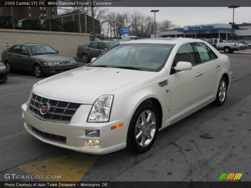 White Diamond Tricoat / Cashmere 2009 Cadillac STS V6