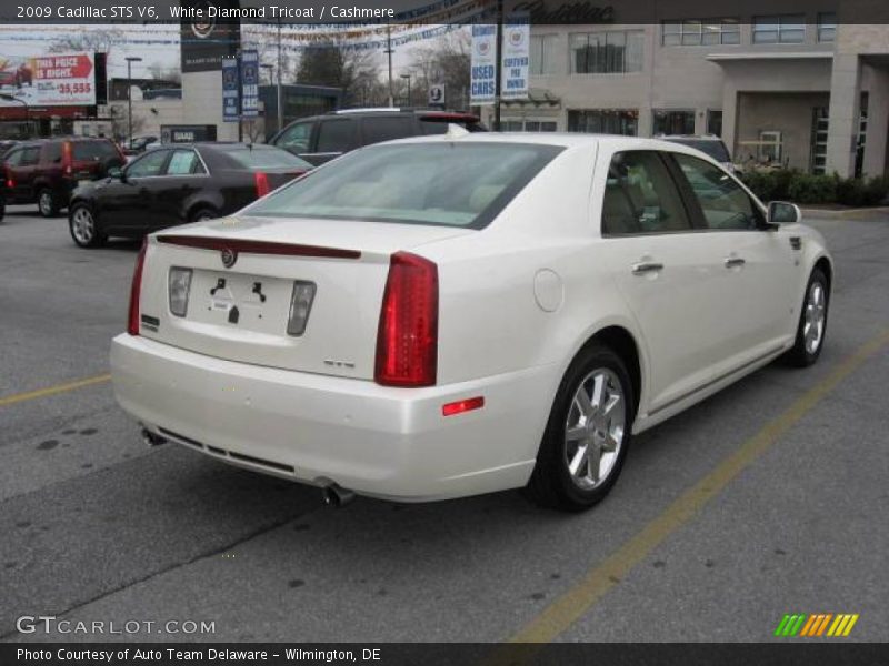 White Diamond Tricoat / Cashmere 2009 Cadillac STS V6