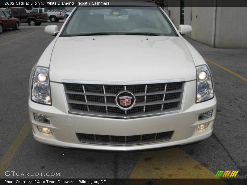 White Diamond Tricoat / Cashmere 2009 Cadillac STS V6