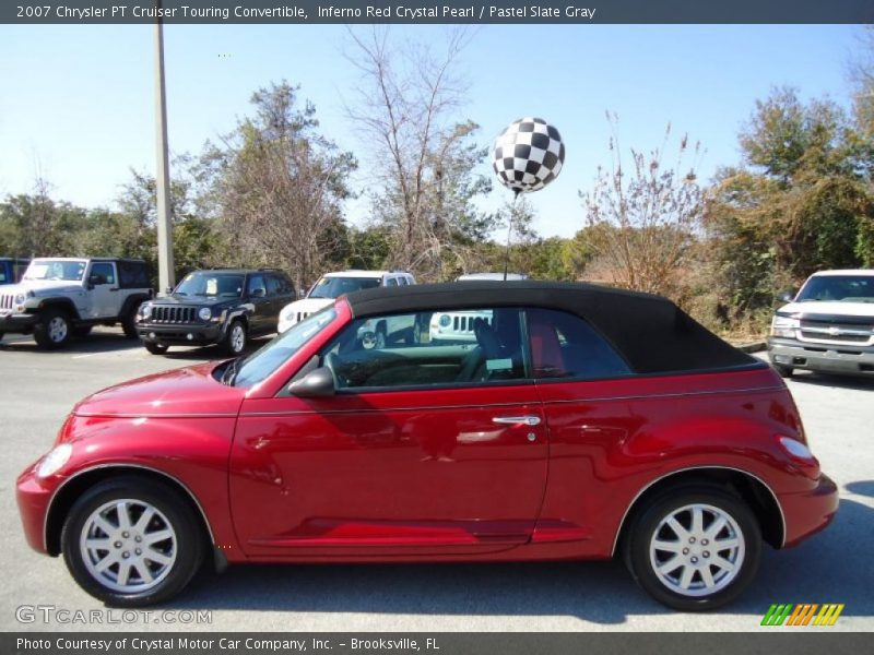 Inferno Red Crystal Pearl / Pastel Slate Gray 2007 Chrysler PT Cruiser Touring Convertible