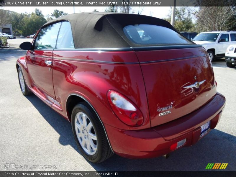 Inferno Red Crystal Pearl / Pastel Slate Gray 2007 Chrysler PT Cruiser Touring Convertible