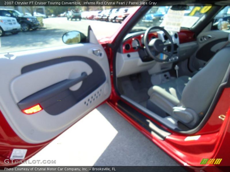 Inferno Red Crystal Pearl / Pastel Slate Gray 2007 Chrysler PT Cruiser Touring Convertible