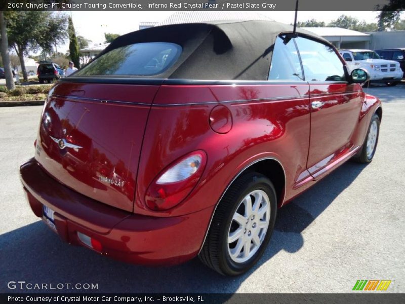 Inferno Red Crystal Pearl / Pastel Slate Gray 2007 Chrysler PT Cruiser Touring Convertible