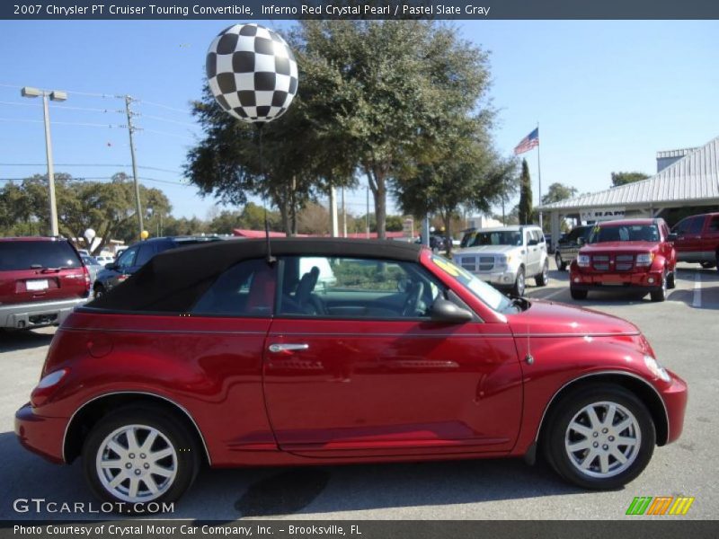 Inferno Red Crystal Pearl / Pastel Slate Gray 2007 Chrysler PT Cruiser Touring Convertible