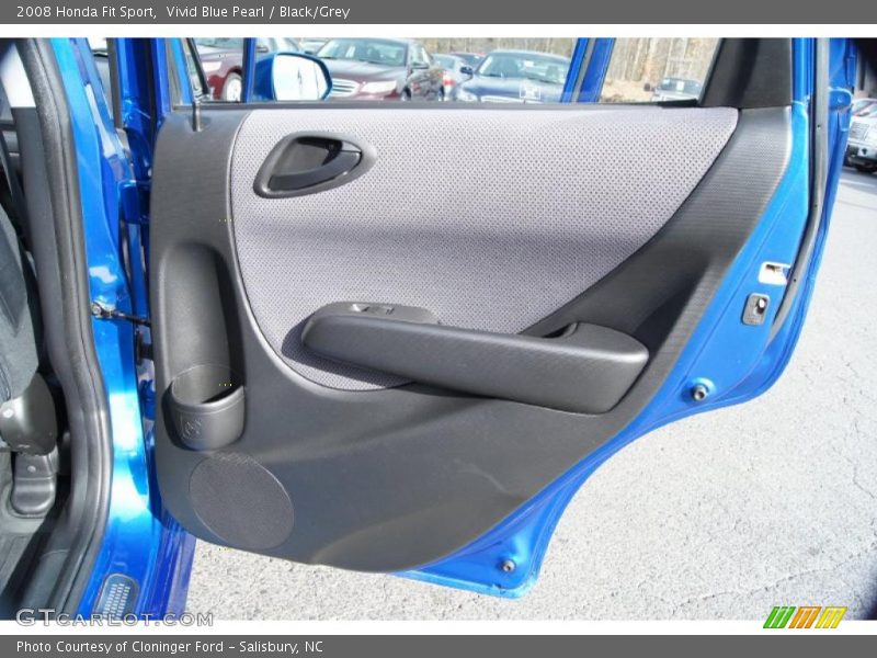 Vivid Blue Pearl / Black/Grey 2008 Honda Fit Sport