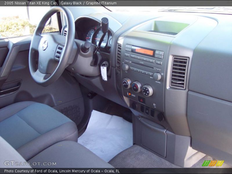 Galaxy Black / Graphite/Titanium 2005 Nissan Titan XE King Cab