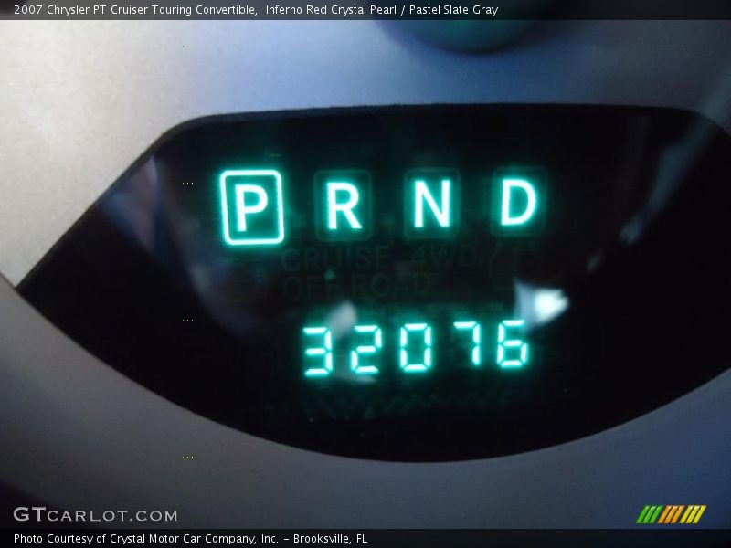 Inferno Red Crystal Pearl / Pastel Slate Gray 2007 Chrysler PT Cruiser Touring Convertible