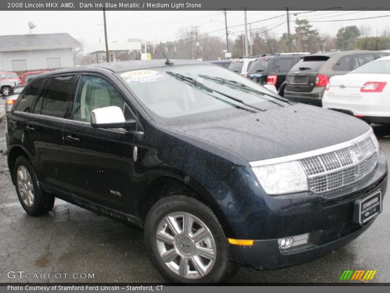 Dark Ink Blue Metallic / Medium Light Stone 2008 Lincoln MKX AWD