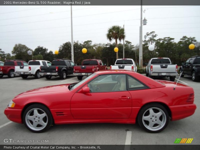 Magma Red / Java 2001 Mercedes-Benz SL 500 Roadster