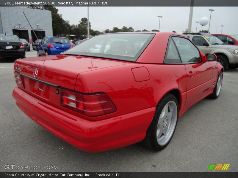 Magma Red / Java 2001 Mercedes-Benz SL 500 Roadster