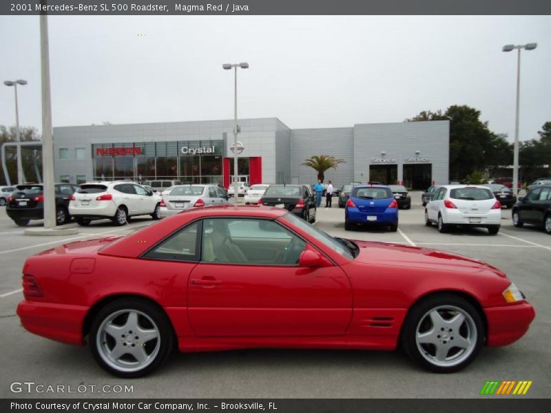 Magma Red / Java 2001 Mercedes-Benz SL 500 Roadster