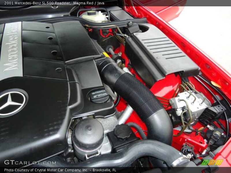 Magma Red / Java 2001 Mercedes-Benz SL 500 Roadster
