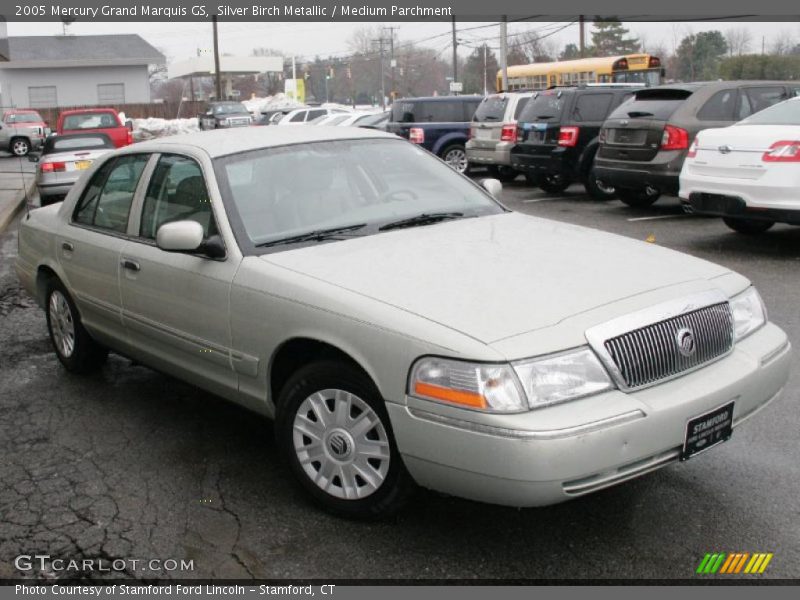 Silver Birch Metallic / Medium Parchment 2005 Mercury Grand Marquis GS