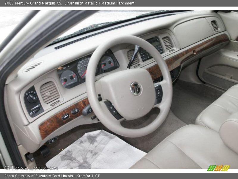 Silver Birch Metallic / Medium Parchment 2005 Mercury Grand Marquis GS