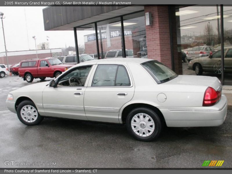 Silver Birch Metallic / Medium Parchment 2005 Mercury Grand Marquis GS