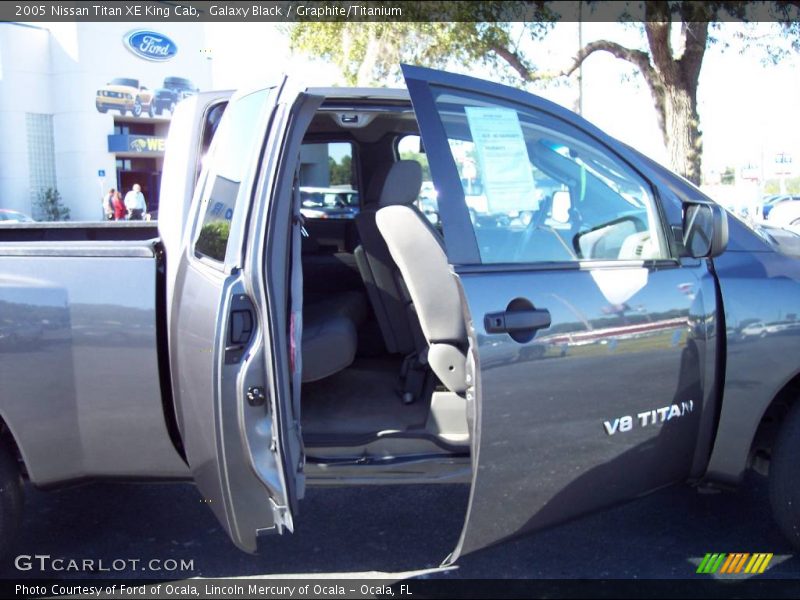 Galaxy Black / Graphite/Titanium 2005 Nissan Titan XE King Cab