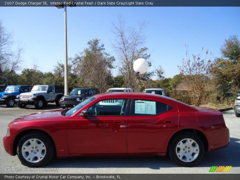 Inferno Red Crystal Pearl / Dark Slate Gray/Light Slate Gray 2007 Dodge Charger SE