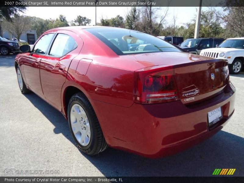 Inferno Red Crystal Pearl / Dark Slate Gray/Light Slate Gray 2007 Dodge Charger SE