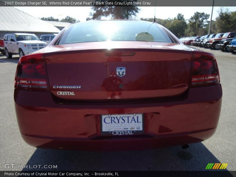 Inferno Red Crystal Pearl / Dark Slate Gray/Light Slate Gray 2007 Dodge Charger SE