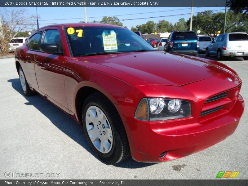 Inferno Red Crystal Pearl / Dark Slate Gray/Light Slate Gray 2007 Dodge Charger SE