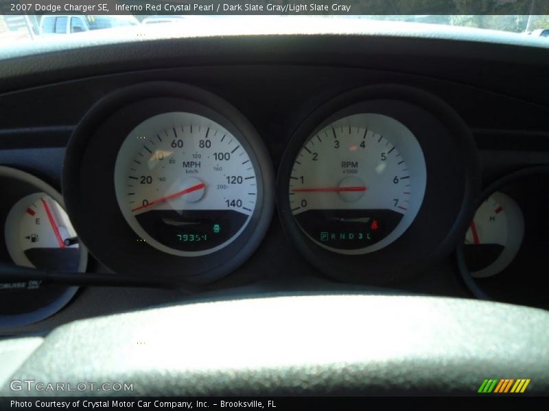 Inferno Red Crystal Pearl / Dark Slate Gray/Light Slate Gray 2007 Dodge Charger SE