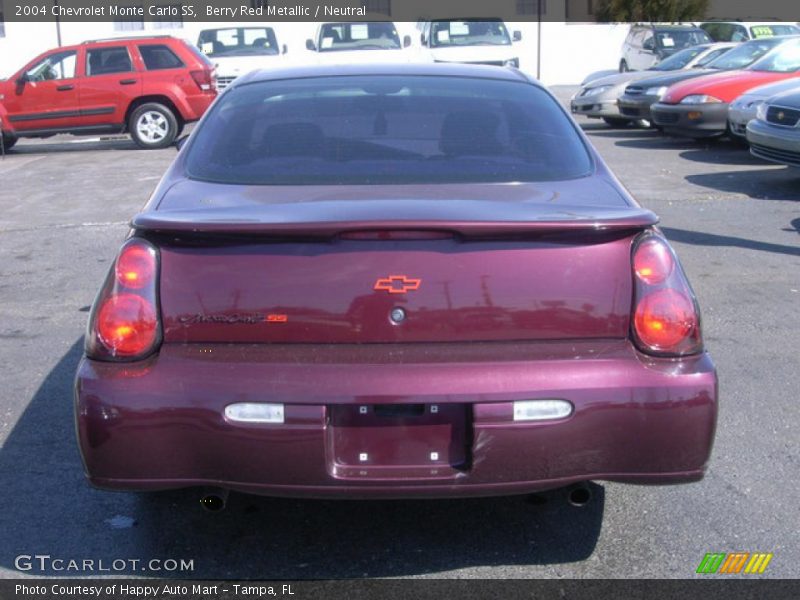 Berry Red Metallic / Neutral 2004 Chevrolet Monte Carlo SS
