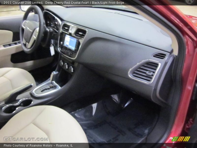 Deep Cherry Red Crystal Pearl / Black/Light Frost Beige 2011 Chrysler 200 Limited
