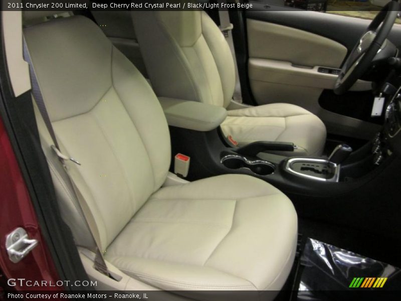 Deep Cherry Red Crystal Pearl / Black/Light Frost Beige 2011 Chrysler 200 Limited