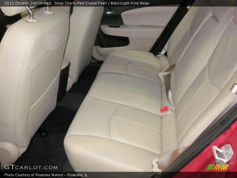 Deep Cherry Red Crystal Pearl / Black/Light Frost Beige 2011 Chrysler 200 Limited