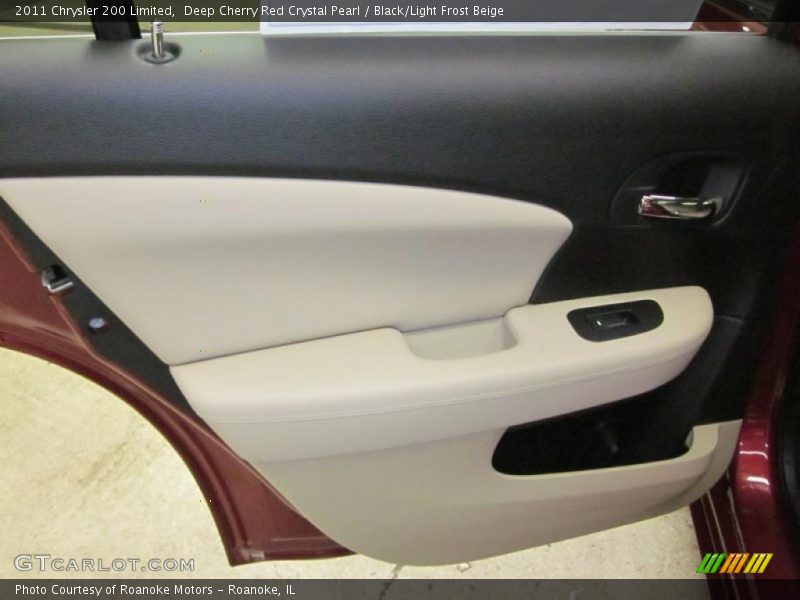 Deep Cherry Red Crystal Pearl / Black/Light Frost Beige 2011 Chrysler 200 Limited