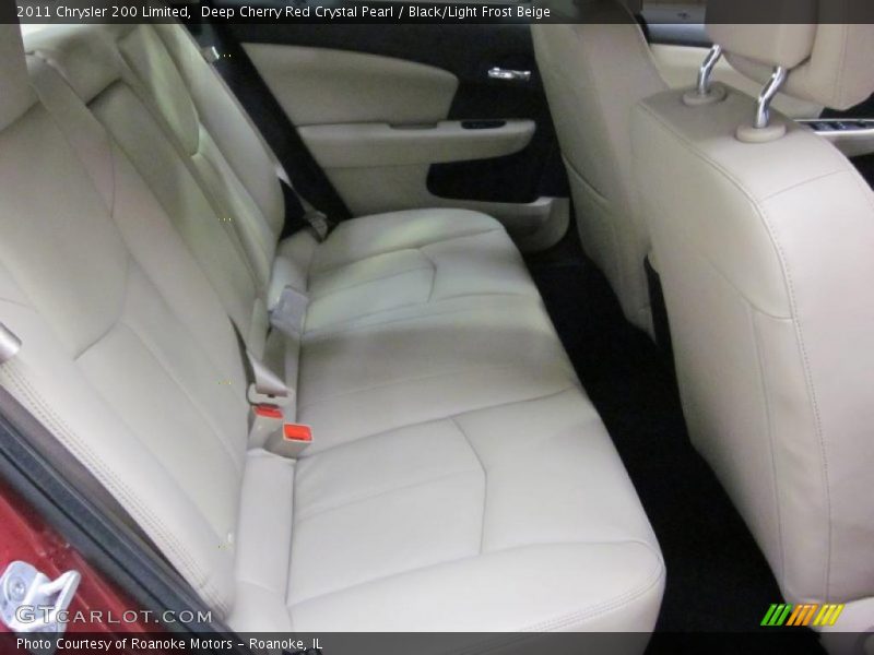 Deep Cherry Red Crystal Pearl / Black/Light Frost Beige 2011 Chrysler 200 Limited